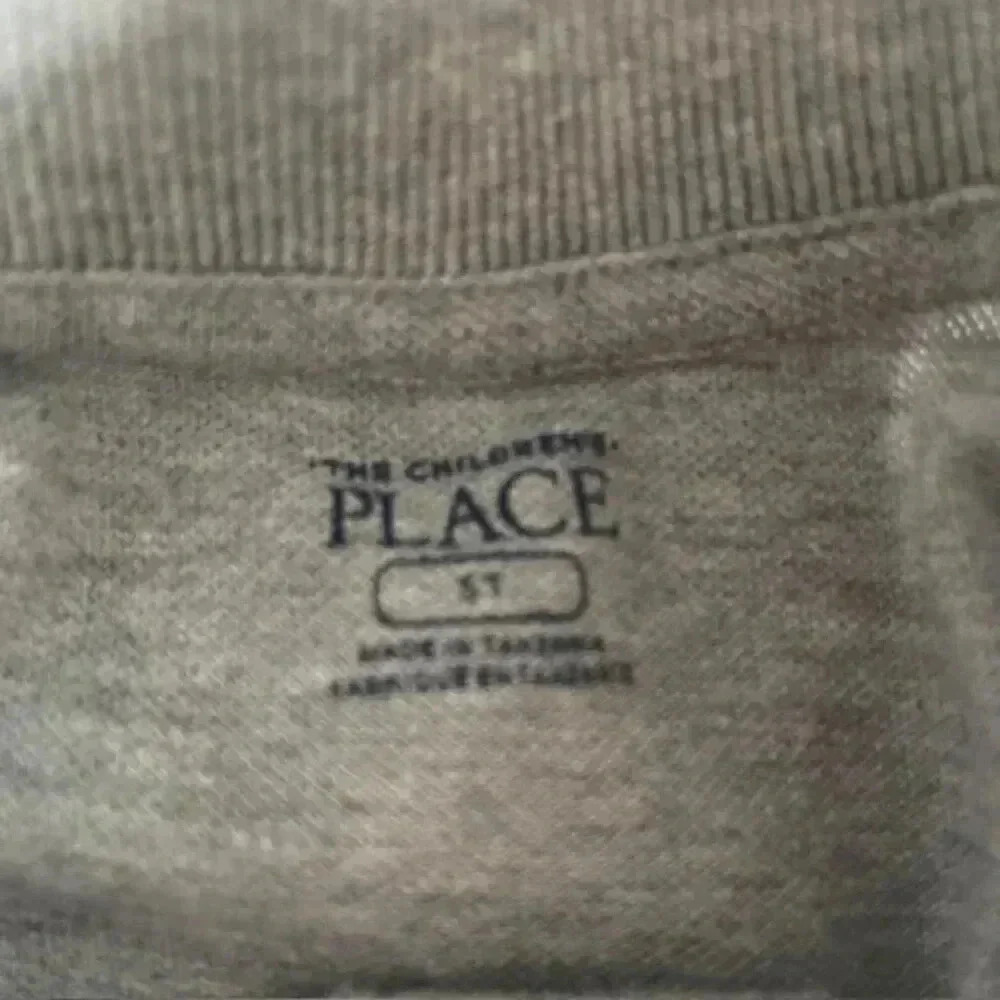 The Children's Place Boys' Long Sleeve Soft Jersey Knit Polo - Gray - Size 5 - Picture 6 of 8